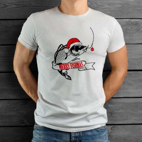 Karácsonyi póló horgászoknak_Merry fishmas 