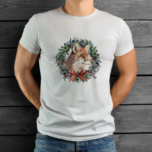 Karácsonyi ajándék vadászoknak_Róka mintás póló 
