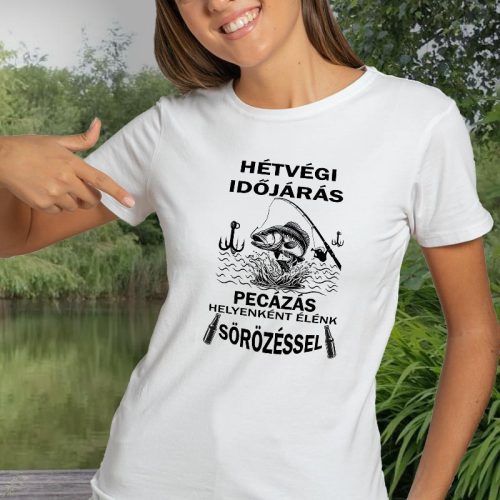 Humoros pecás női pólók_Hétvégi sörözés 