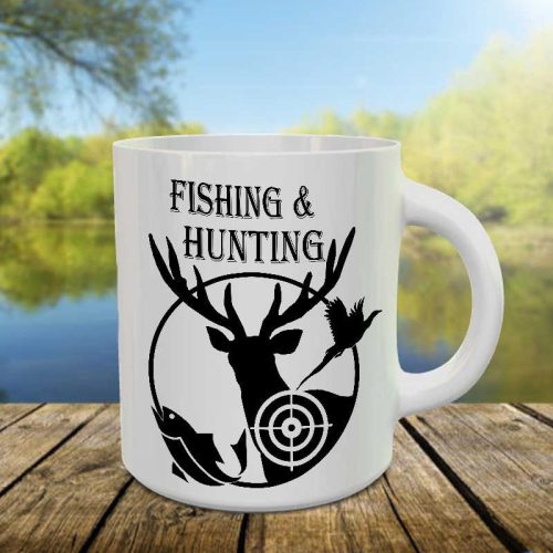 Ajándék horgásznak, vadásznak_Fishing and Hunting bögre 