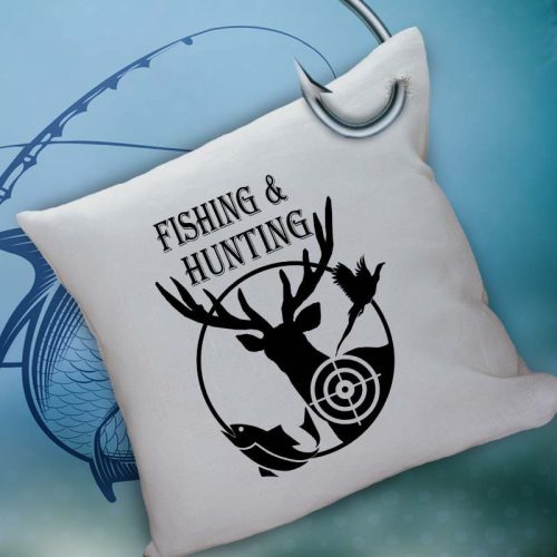 Ajándék horgásznak és vadásznak_Fishing & Hunting párna 